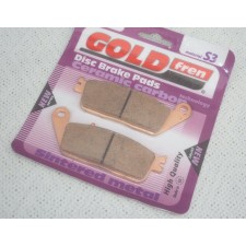 BRZDOVÉ DESKY - TŘMEN DVOUPÍSTKOVÝ -  JAWA 350 - NOVÝ TYP - (GOLDFREN CZ - KVALITNÍ SPORT DESKY)